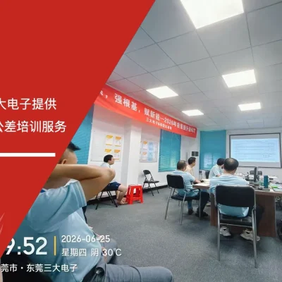 IATF16949咨询公司为三大电子提供GD&T几何形位公差培训服务现场
